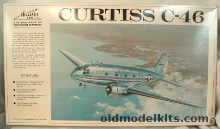 Williams Brothers 1/72 Curtiss C-46 Commando - USAAF / Flying Tigers Line / Chinese Air Force, 72-346 plastic model kit